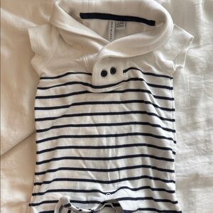 Janie and Jack Striped Baby Romper